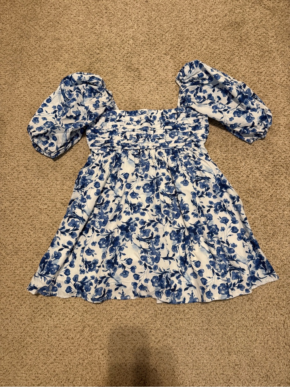 Abercrombie & Fitch Floral Emerson Puff Sleeve Dress